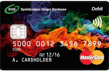 Karta płatnicza debetowa Bank SGB MasterCard PayPass zbliżeniowa